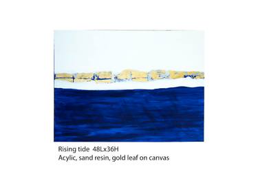 Original Abstract Beach Painting by Jane Mitchell