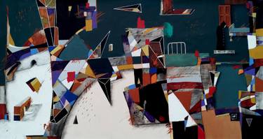 Original Abstract Expressionism Mortality Paintings by Newton Scheufler