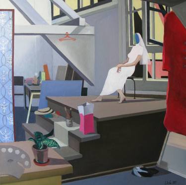 Original Conceptual Interiors Paintings by Laura Ozola