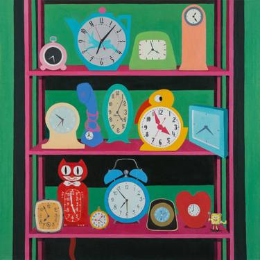 Original Conceptual Cats Paintings by Laura Ozola