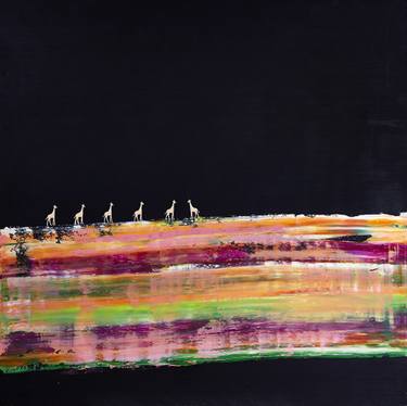 Original Abstract Animal Painting by Jordi Aguilar