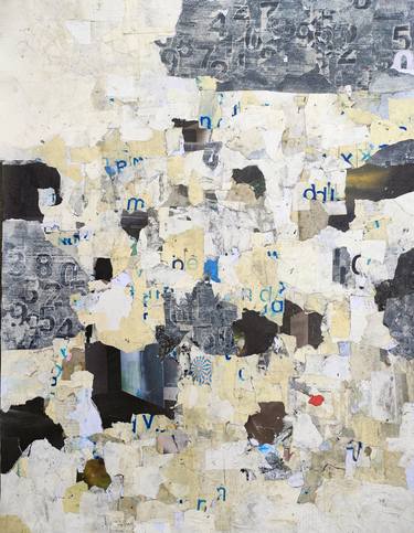 Original Abstract Expressionism Abstract Collage by Jeroen Blok