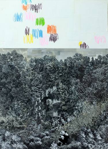 Original Abstract Nature Collage by Jeroen Blok