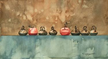 Original Figurative Still Life Paintings by Krystyna Szczepanowski