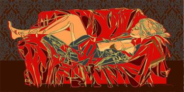 Original Abstract Expressionism Nude Digital by Manish Kumar Bhatt
