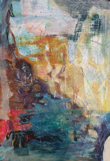 Original Abstract Expressionism Abstract Paintings by Charis Psachos