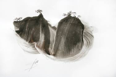 Original Abstract Nature Printmaking by Svetlana Samovarova