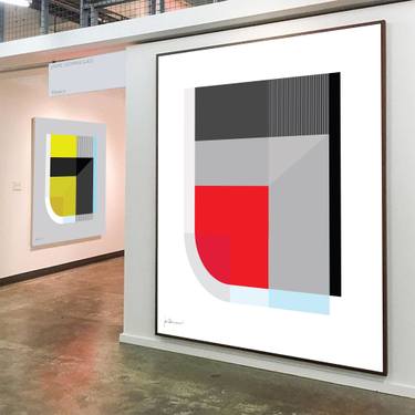 Original Abstract Geometric Paintings by Jaime Domínguez