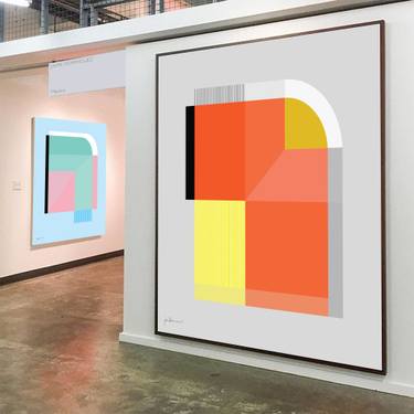 Original Abstract Geometric Paintings by Jaime Domínguez