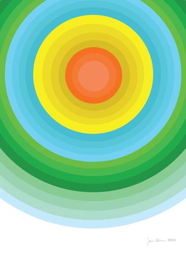 Original Art Deco Abstract Paintings by Jaime Domínguez
