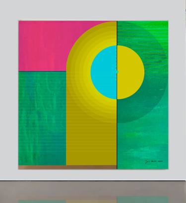 Original Art Deco Abstract Paintings by Jaime Domínguez