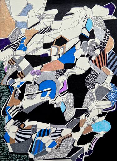 Original Abstract Expressionism Abstract Drawings by Danny Augustine