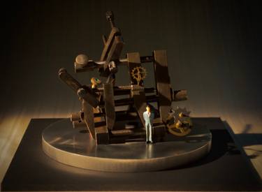 Original Abstract Expressionism Science/Technology Sculpture by Eric Camiel