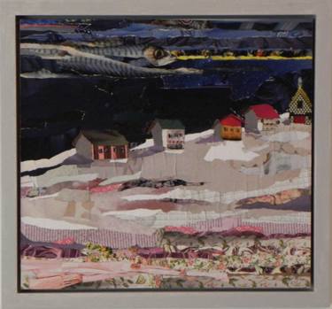 Original Fine Art Landscape Collage by Danielle Vaughan