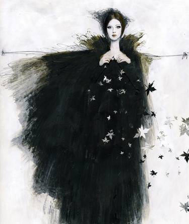Original Abstract Women Drawing by Sonia Marialuce Possentini