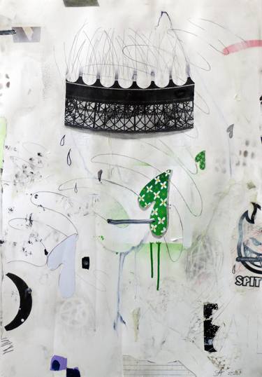 Original Dada Abstract Drawings by Sebastian Alsfeld