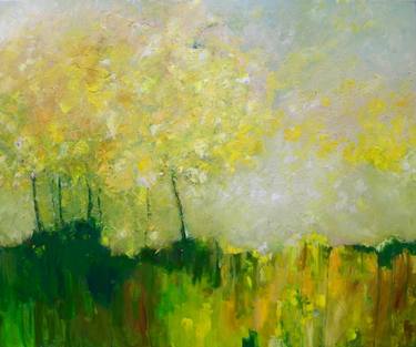 Print of Abstract Expressionism Landscape Paintings by Irena Kurklietiene