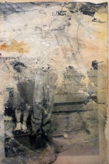 Original Abstract Expressionism Abstract Mixed Media by Donald Mcpartland