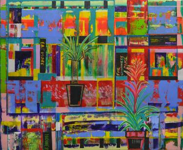 Original Abstract Botanic Painting by Michal Breda