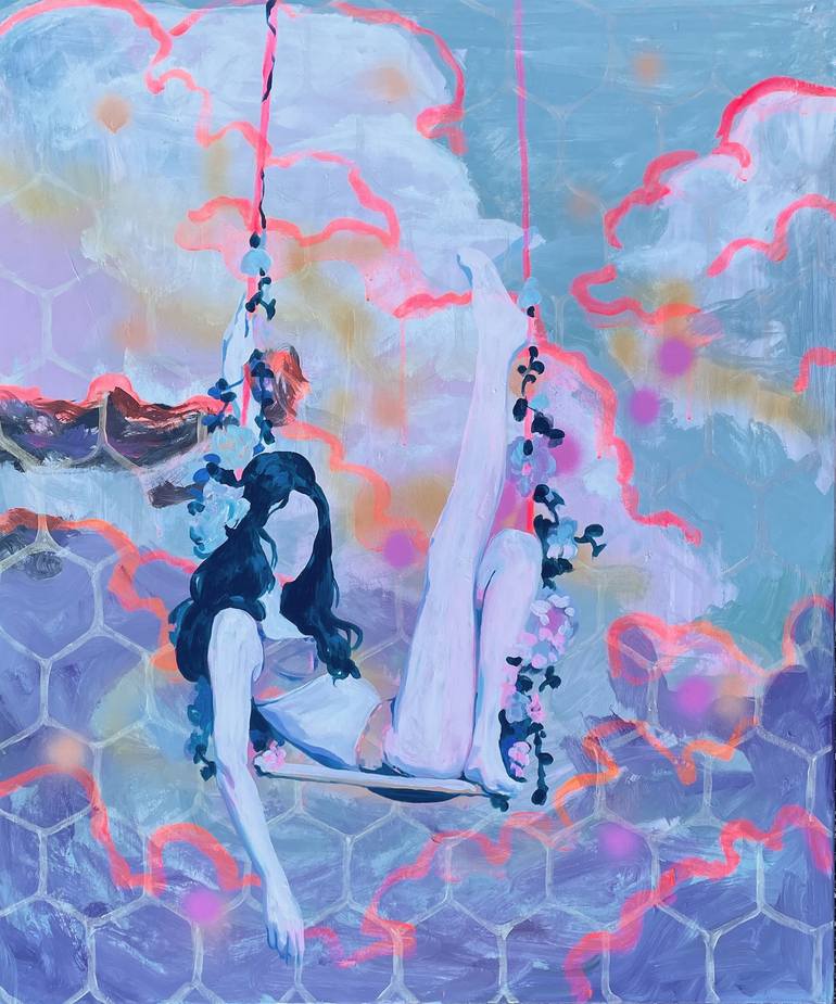 Print of Contemporary Women Paintings by Meta Solar