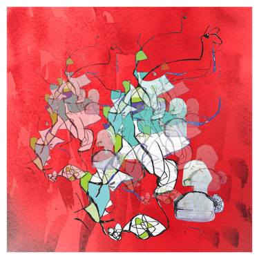 Original Abstract Expressionism Abstract Printmaking by Isabel Brinck