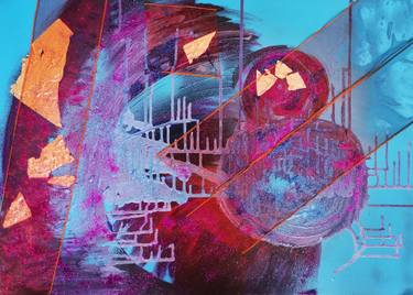 Original Abstract Expressionism Abstract Mixed Media by Magdalena Armanda Kołakowska