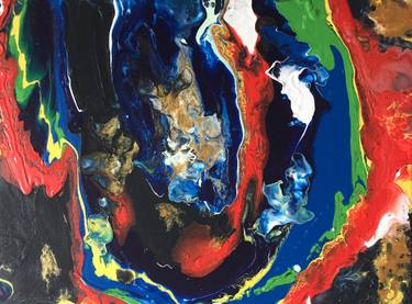 Original Abstract Expressionism Abstract Painting by Ssekitto Kalule Emmanuel