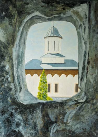 Original Fine Art Religion Paintings by Livia-Doina Stanciu