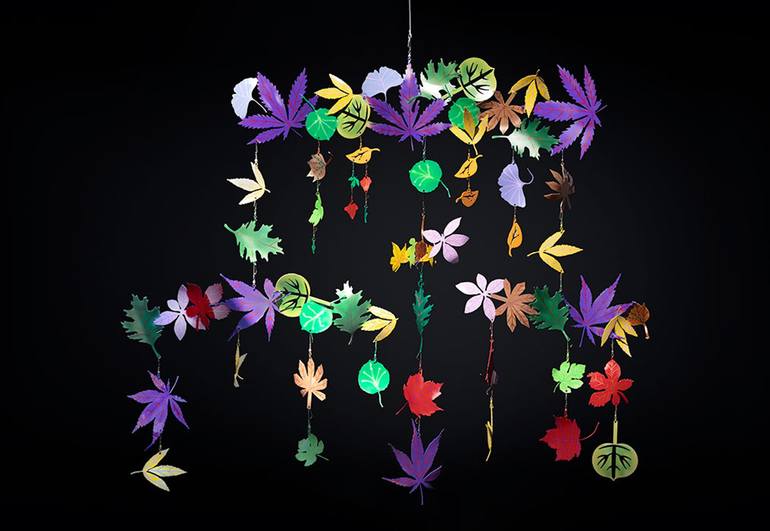 Original contemporary Botanic Sculpture by Kevin Caron