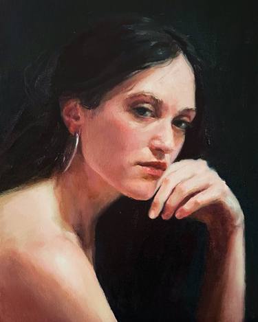 Original Figurative People Painting by Fatima Karashaeva