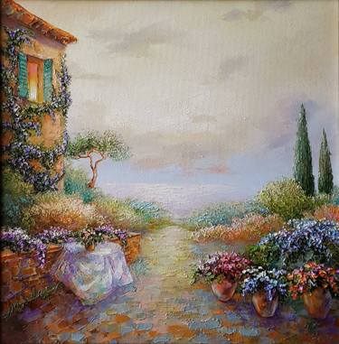 Original Impressionism Landscape Paintings by Viktorija Lapteva