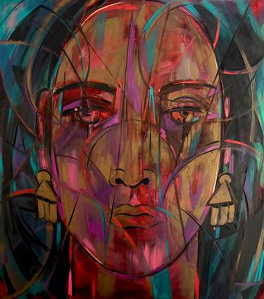 Original Expressionism People Painting by Michelle Marrocco