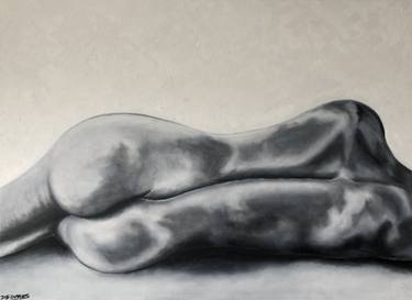 Original Figurative Nude Painting by Mia Davies