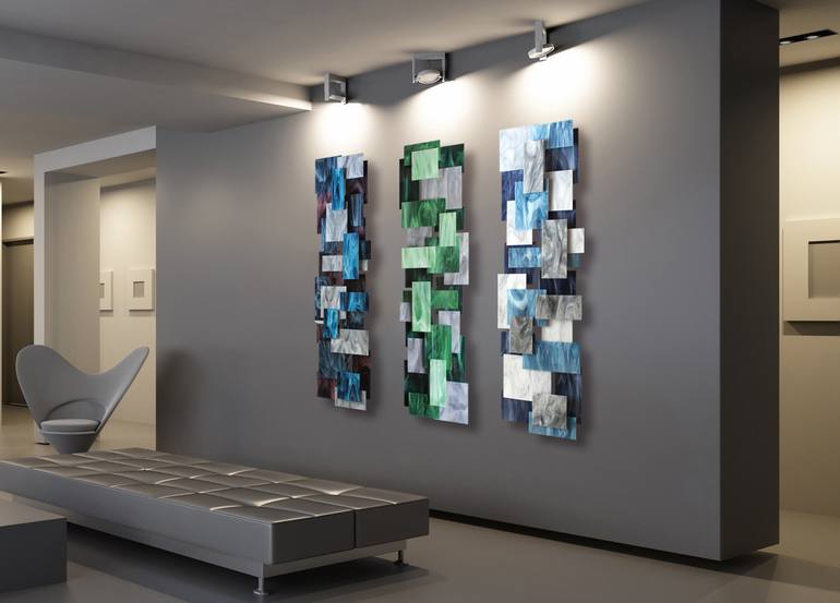 Original Cubism Abstract Sculpture by Karo Studios