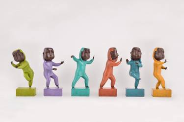 Original Art Deco Sport Sculpture by Jiahui Wu