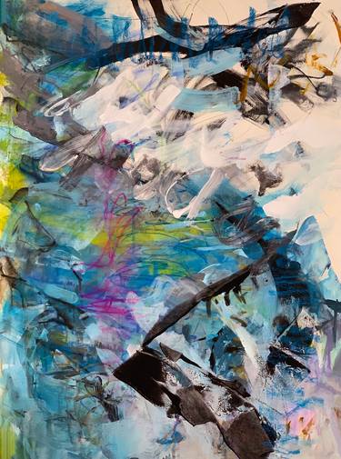 Original Abstract Water Paintings by Kati Bujna