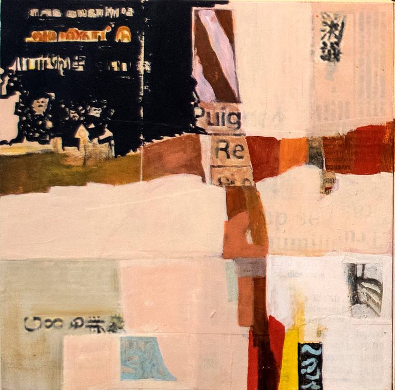Print of Modern Abstract Collage by Elizabeth Stabler Riker Kolbe