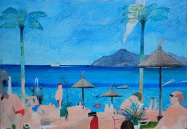 Original Figurative Humor Painting by Andy Mercer