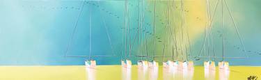 Original Fine Art Sailboat Paintings by Olivier Messas