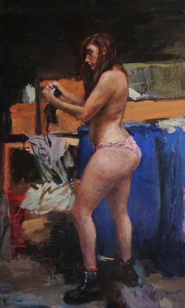 Original Contemporary Women Painting by Leonardi Manuel