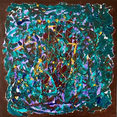 Original Abstract Expressionism Abstract Painting by Natalia Rose