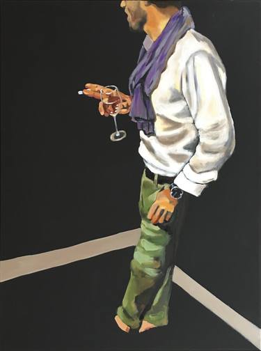 Original Figurative Men Painting by Yuna Bert