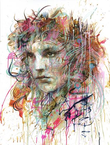 Original Abstract Nature Painting by Carne Griffiths