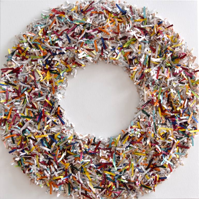 Original Abstract Expressionism Geometric Sculpture by Astrid Stoeppel
