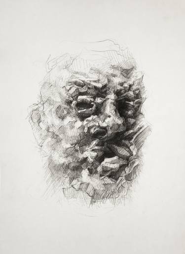 Original Expressionism Portrait Drawings by Onur Karaalioglu