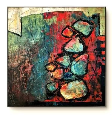Original Abstract Expressionism Abstract Painting by Sonja Brzak