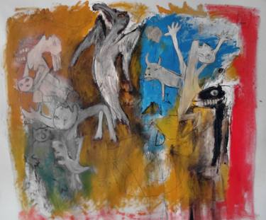 Original Contemporary Political Mixed Media by Reinhard Stammer