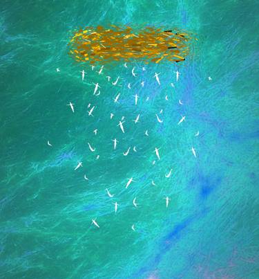 Original Abstract Expressionism Abstract Mixed Media by Edward Michaels