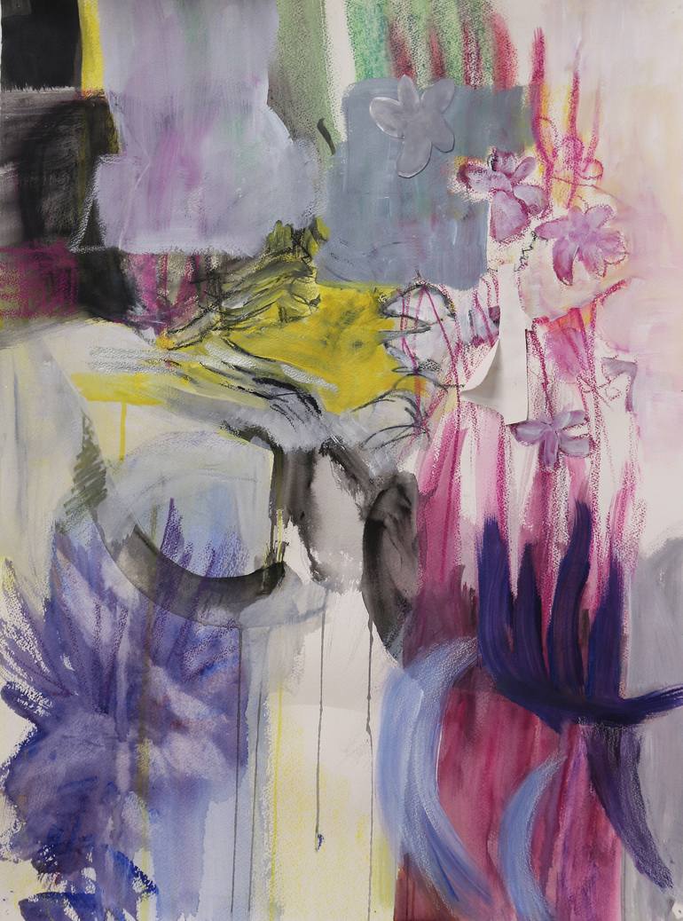 Print of Abstract Floral Paintings by Tamara Wasserman