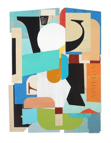 Original Modern Abstract Collage by Darla Mckenna